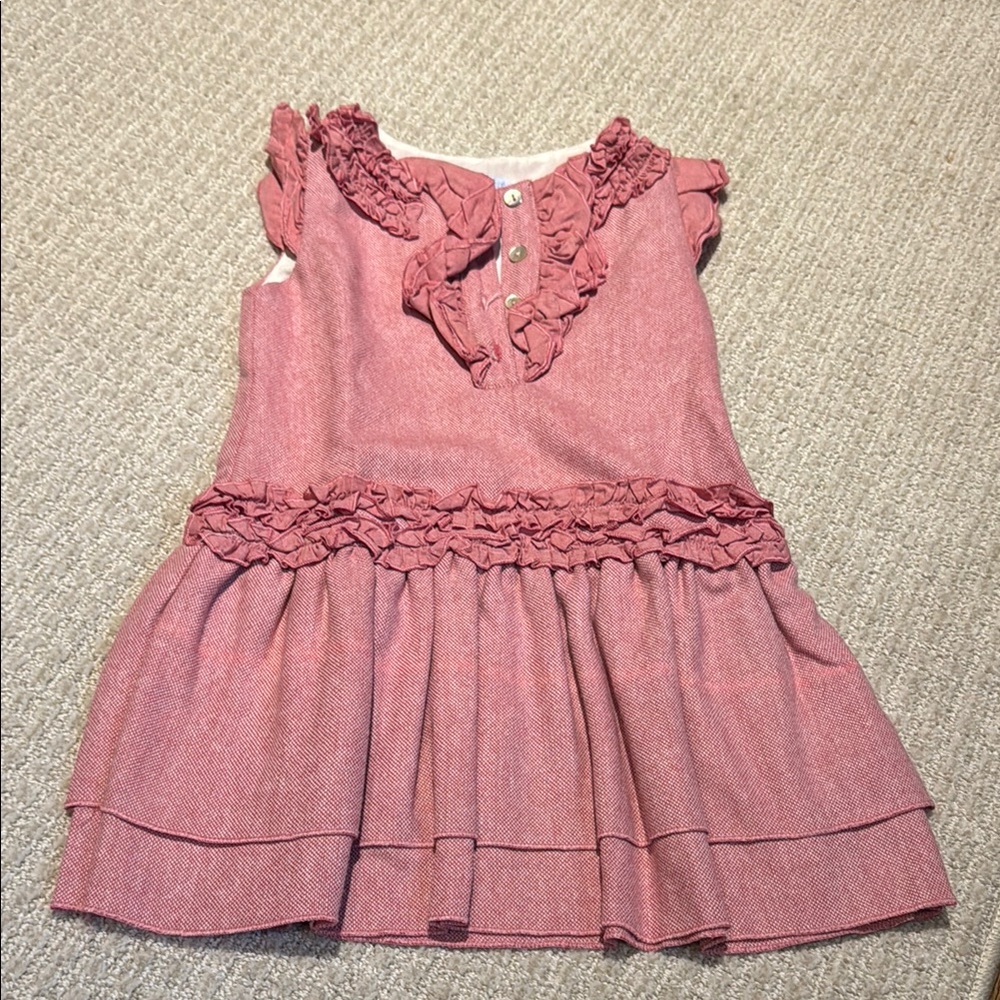 Elephantito Pink Ruffle Kids Formal Dress